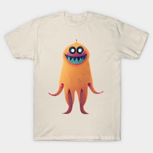 Orange Cute Monster T-Shirt